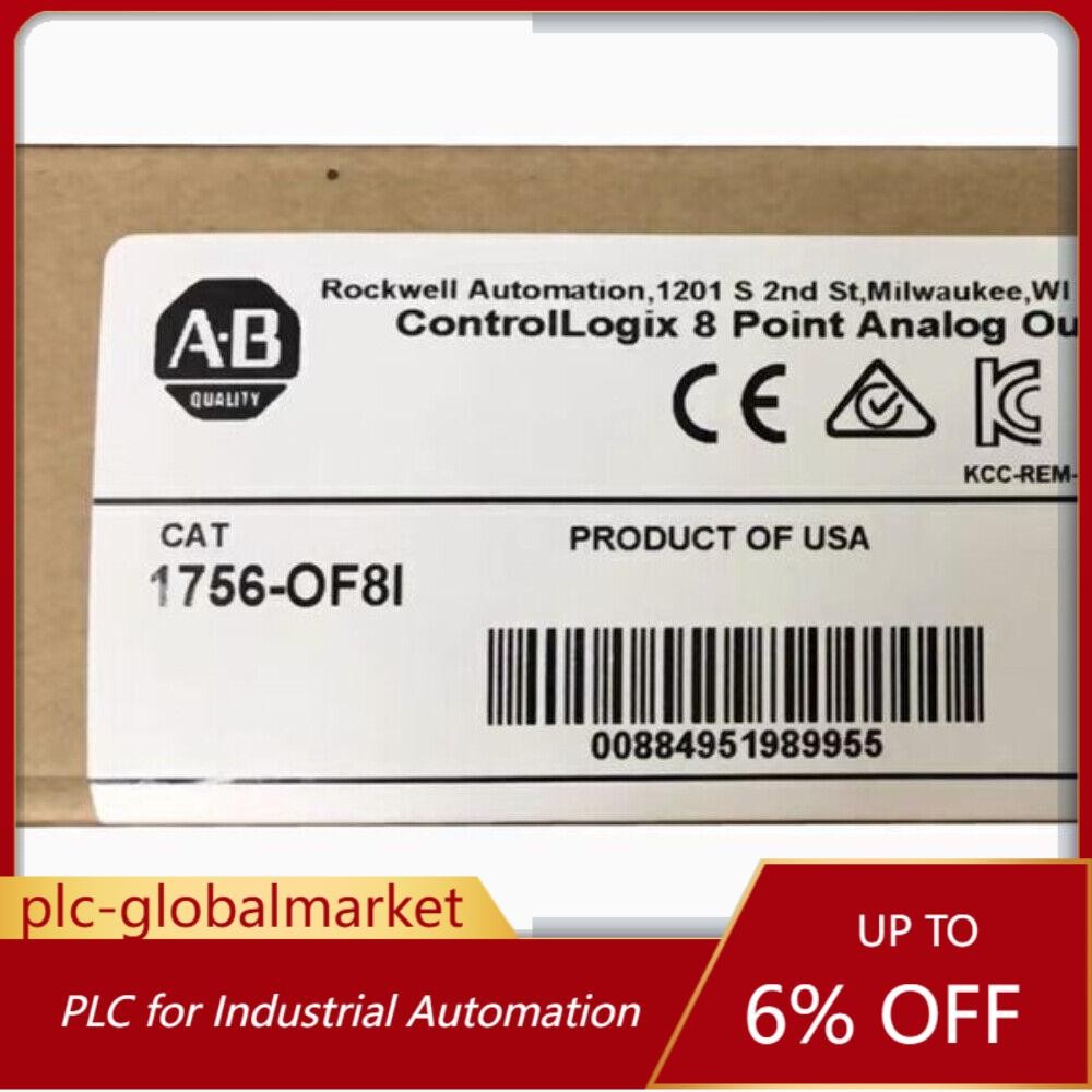 New Sealed Allen-Bradley 1756-OF8I ControlLogix 8Point Analog Output US Free Tax