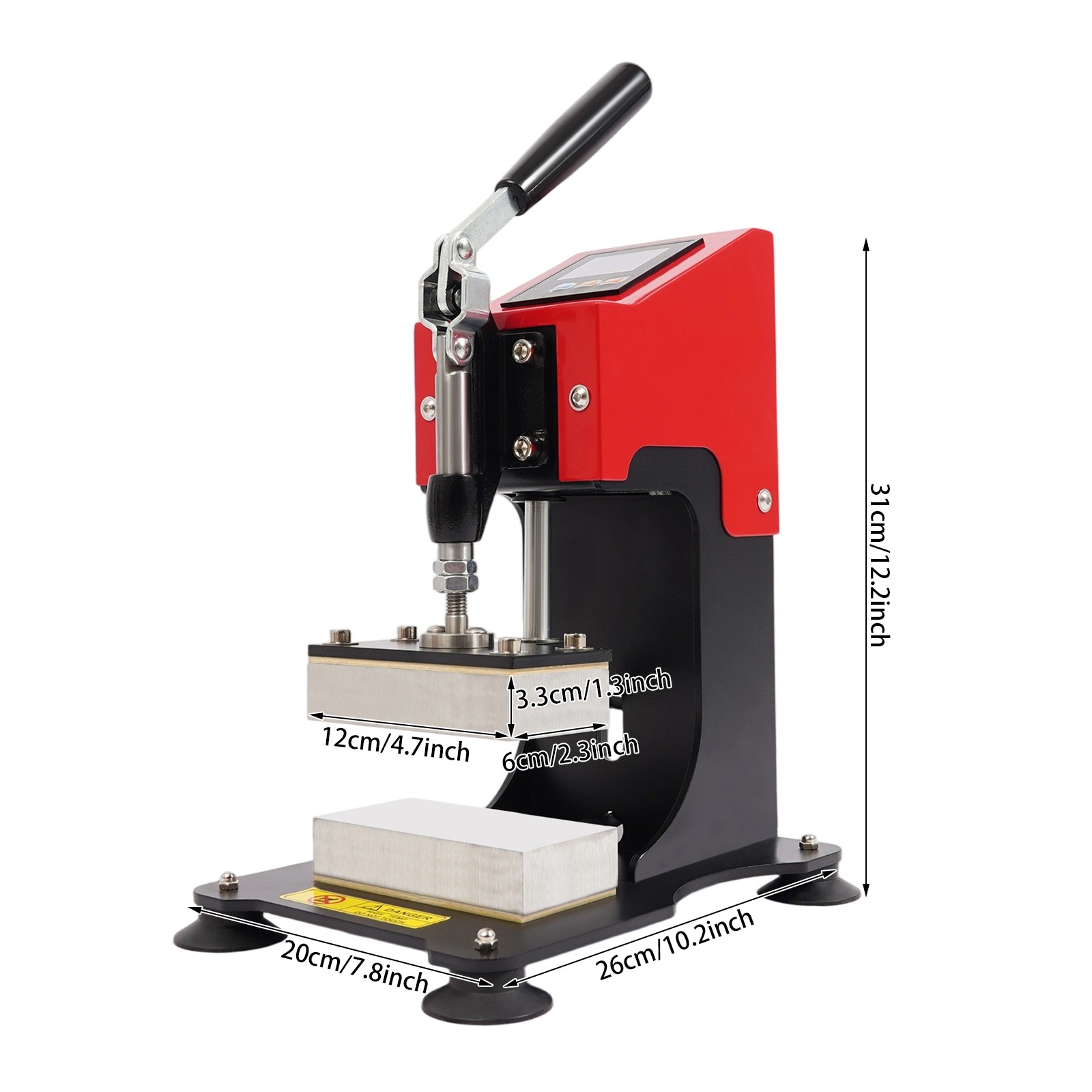 Heat Press Machine Hot Heat Press Machine 0-999s for T Shirt Hat Plate Cap 900W