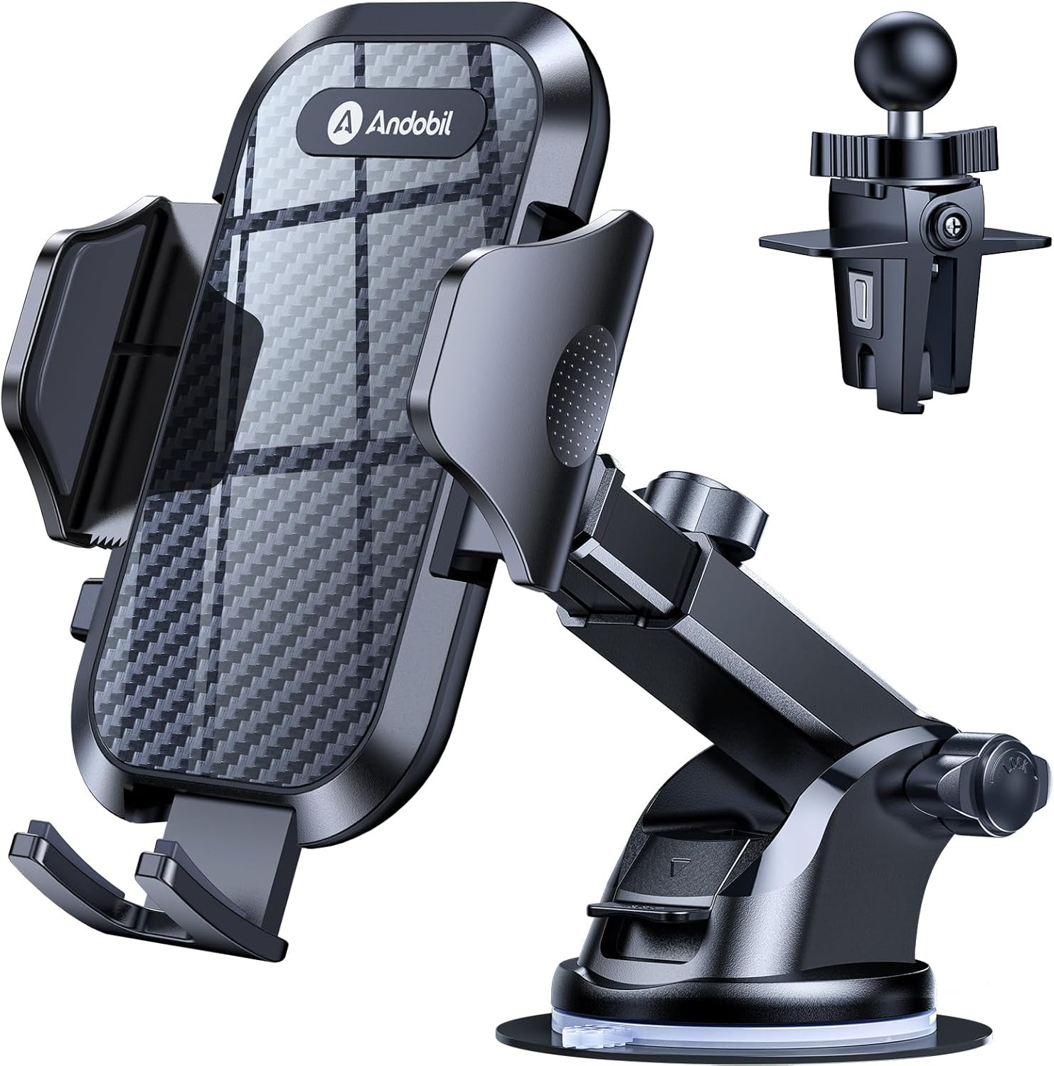 Andobil Car Phone Holder, 2026 Military-Grade 89Lbs Strongest Suction Phone Hold