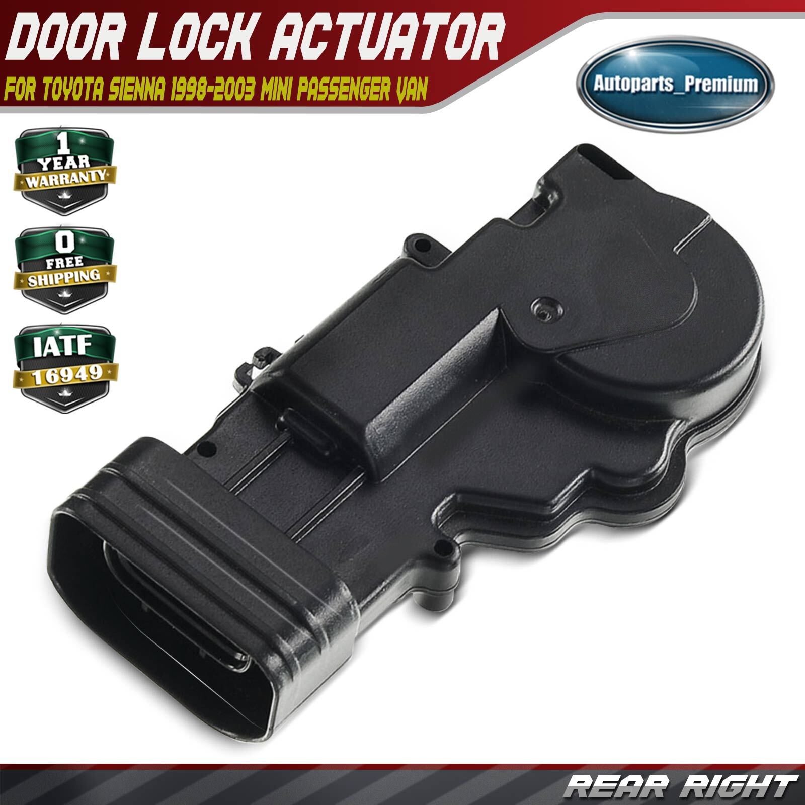 Door Lock Actuator Right Power Sliding Door for Toyota Sienna 1998-2003 746-699