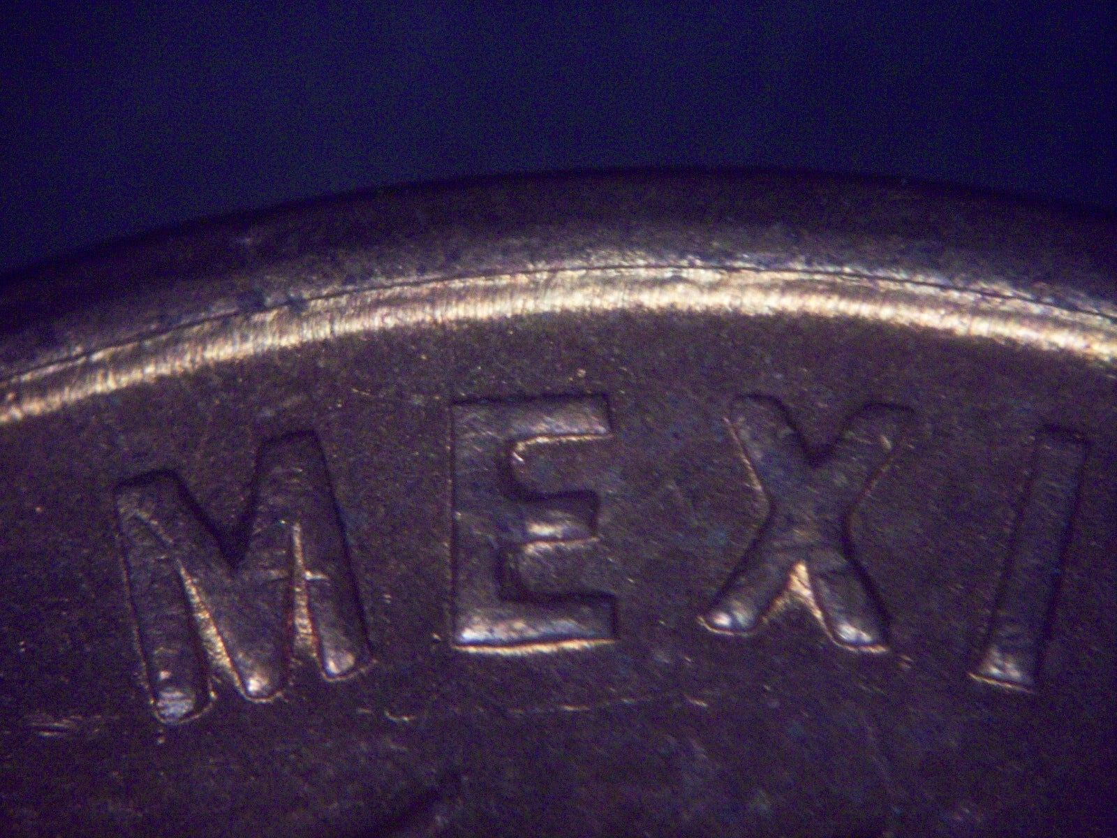 1960 one cent Strong Mexican doubled die REV coin