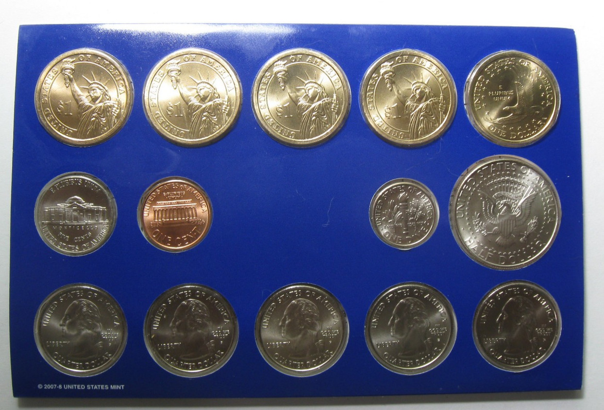 2008 P & D US Mint 28 Coin Uncirculated Mint Set #2