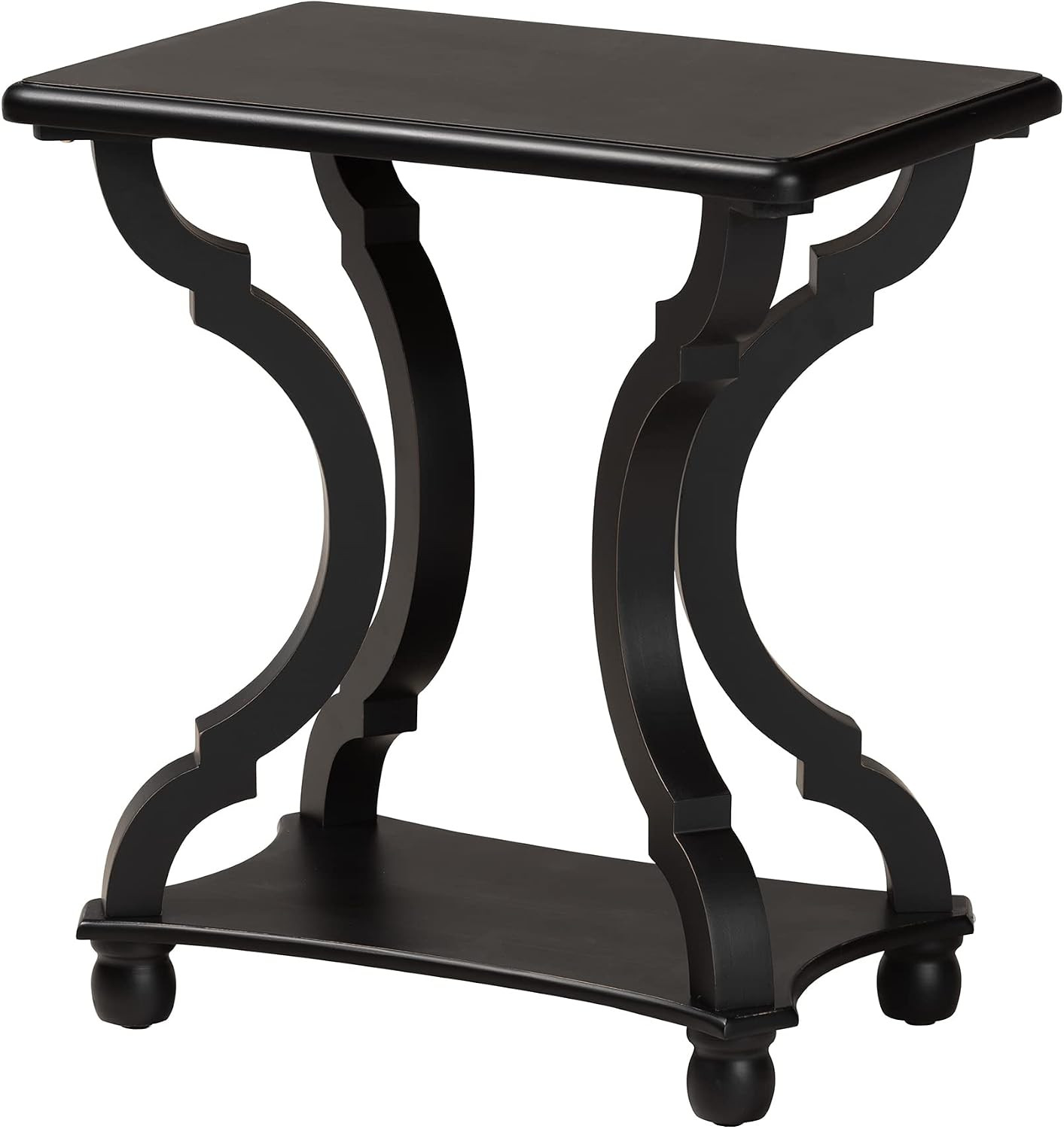 Cianna End Table, 1-Shelf, Black