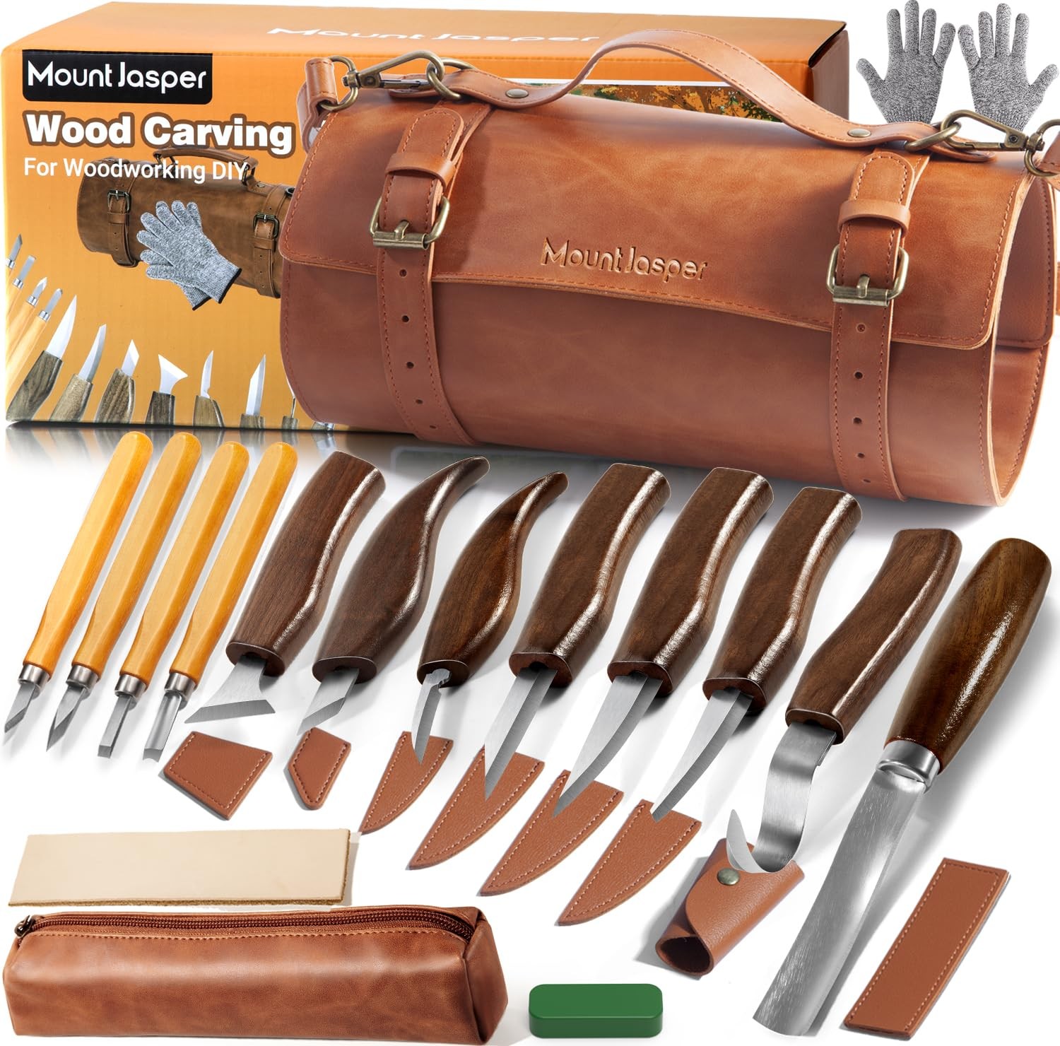 Wood Carving Kit, Deluxe Wood Carving Tools Whittling Kit with 8 Whittling Kn...