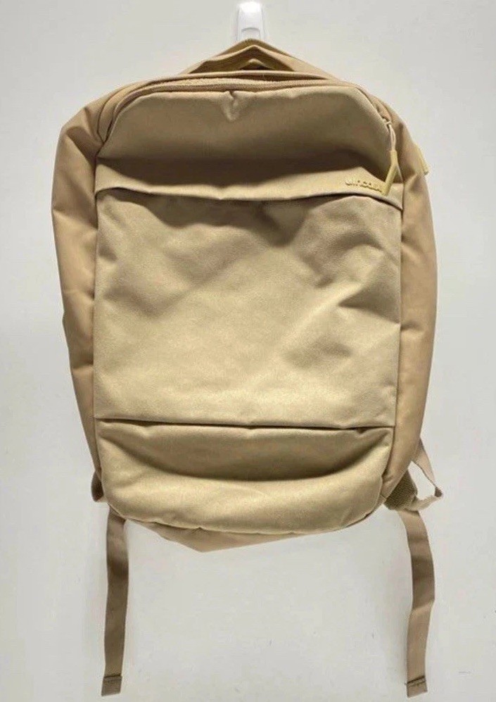 Unisex InCase City Collection Khaki Canvas Travel Compact ZipUp Backpack Bookbag