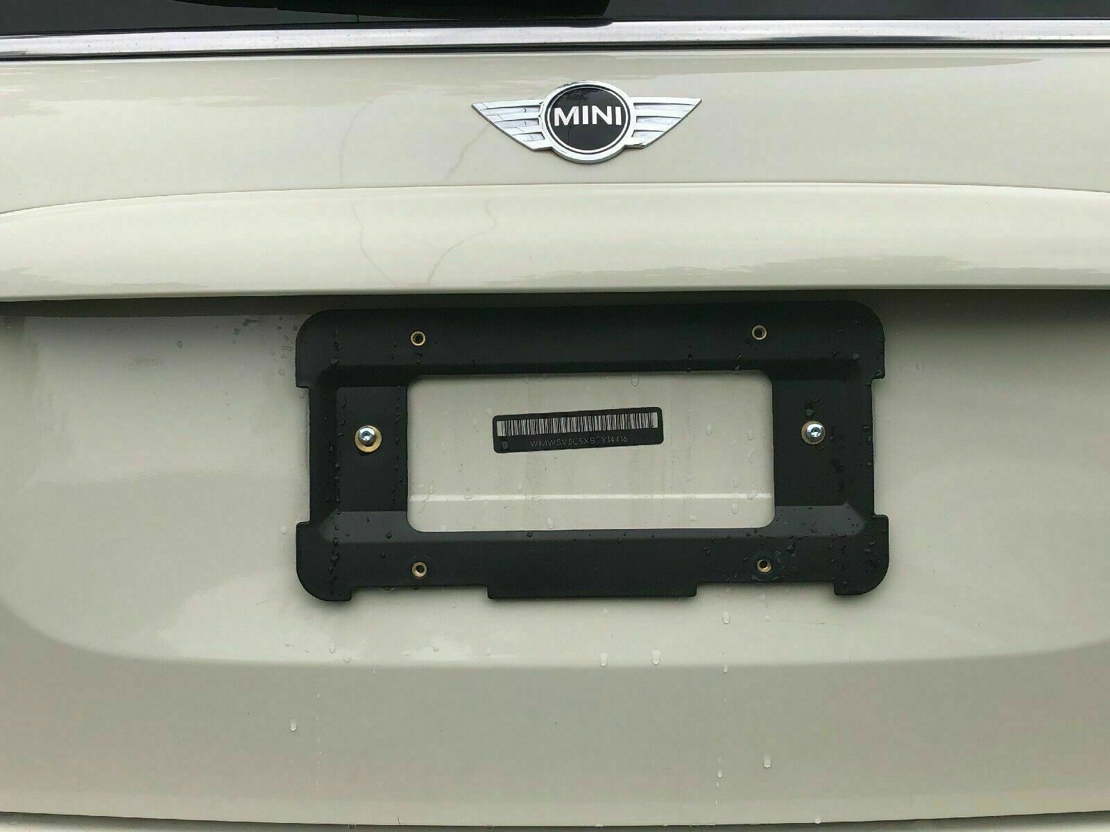 Rear License Plate Holder Mounting Bracket for MINI COOPER + 6 Screws Brand New