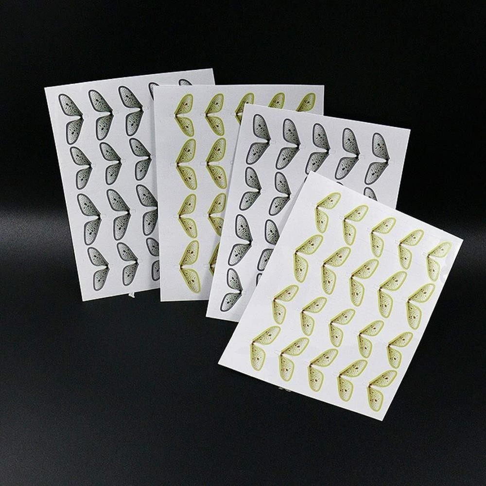 80pcs 2 Color Realistic Adult Mayfly Wings Fly Tying for Trout Fishing Lure ≠