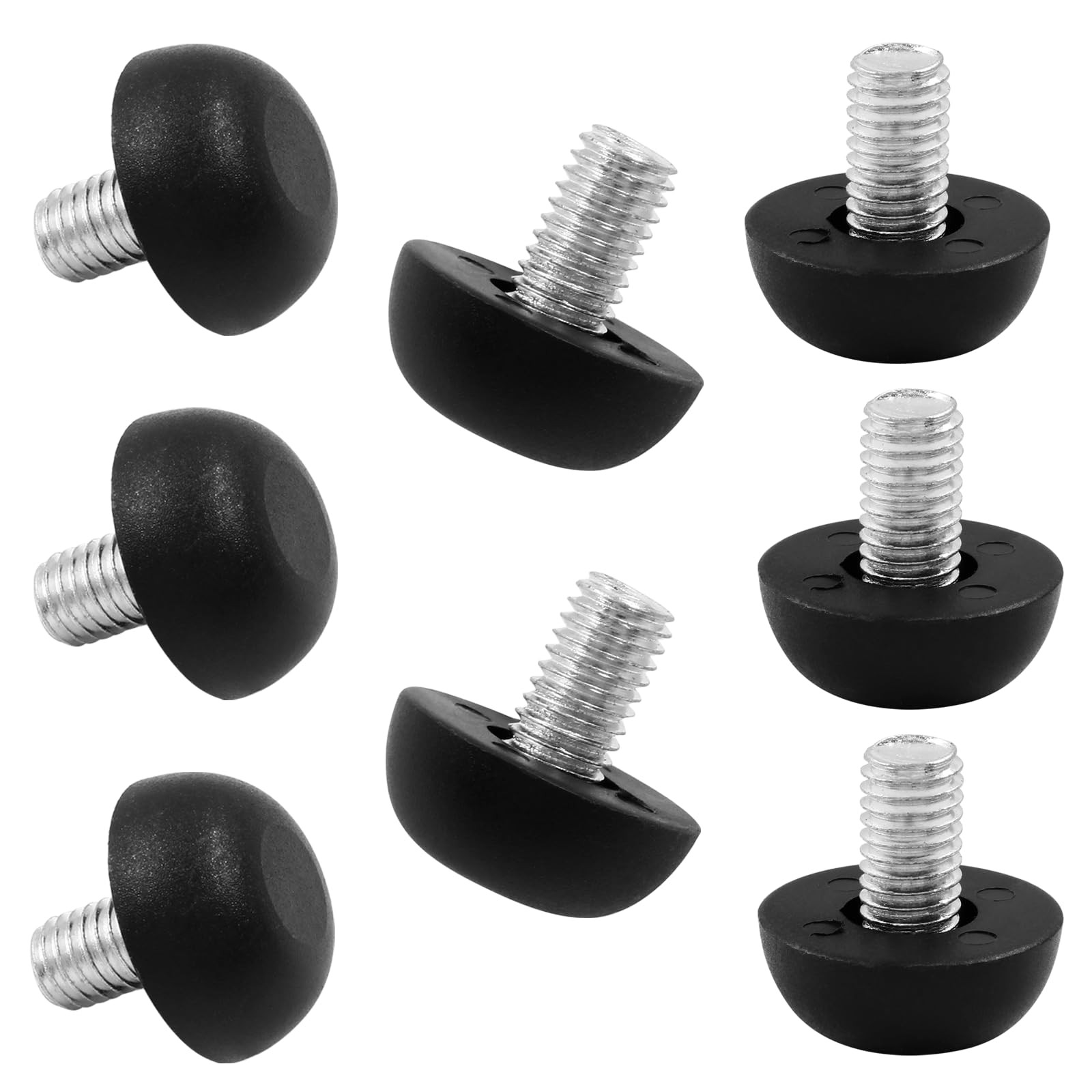 M8 Adjustable Furniture Leg Levelers, 8pcs Thread Screw in Furniture Leveling...