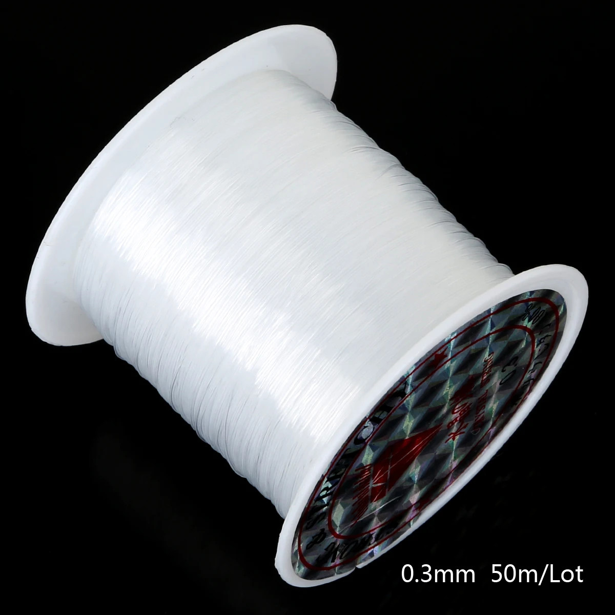 0.2-0.8Mm Clear Nylon Beading Line Non Elastic Invisible Jewelry String for DIY