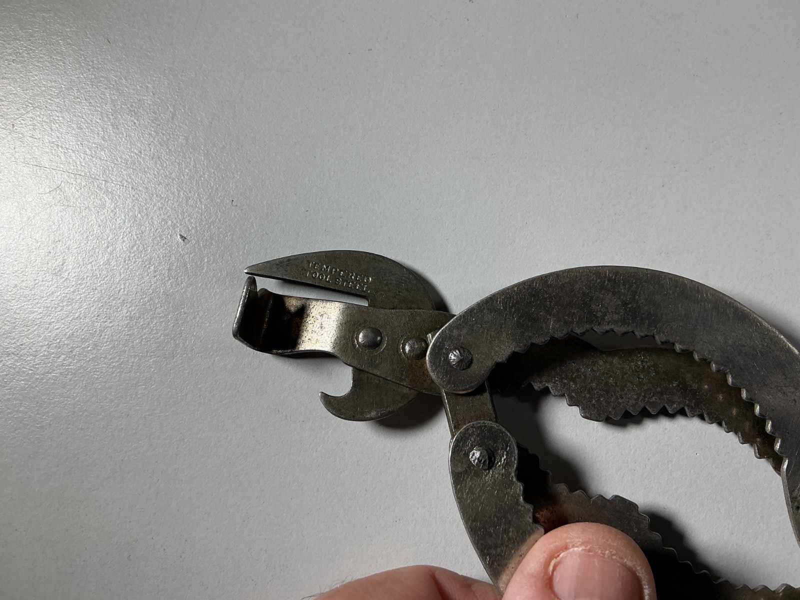 Vintage Combination Can Opener & Jar / Bottle Opener Kitchen Oddity Tool 1923