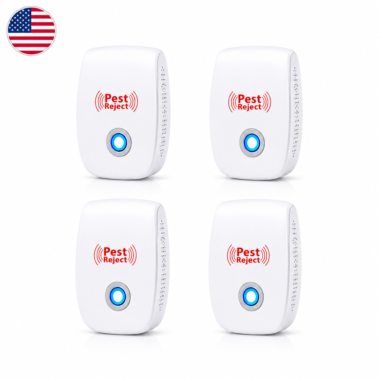 4pcs Ultrasonic Pest Repeller Control Electronic Repellent Mice Bug Rat Reject