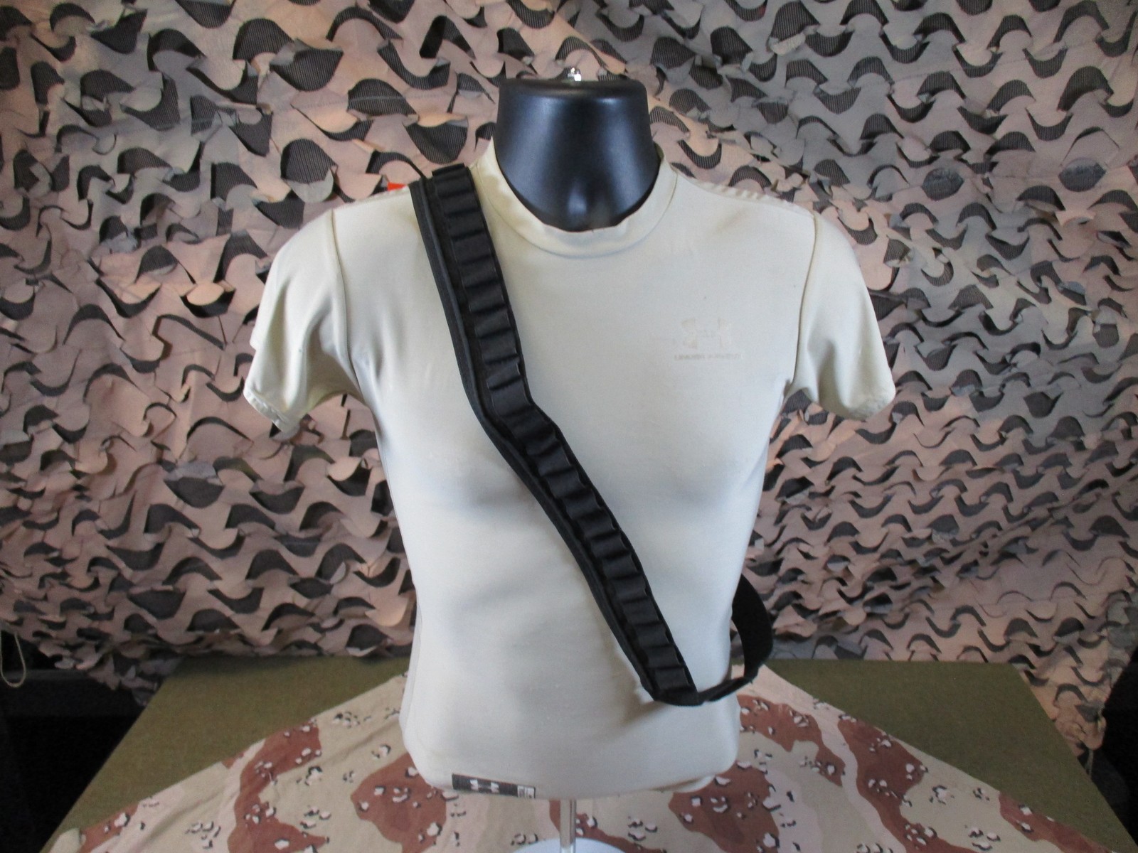 2x Fox Outdoor Tactical Bullet Belt  Ammo Holder Black New bandolier