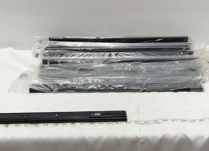 Soft Close Drawer Slides 22" Closed 43" Fully Extended Lot of 9 Slides