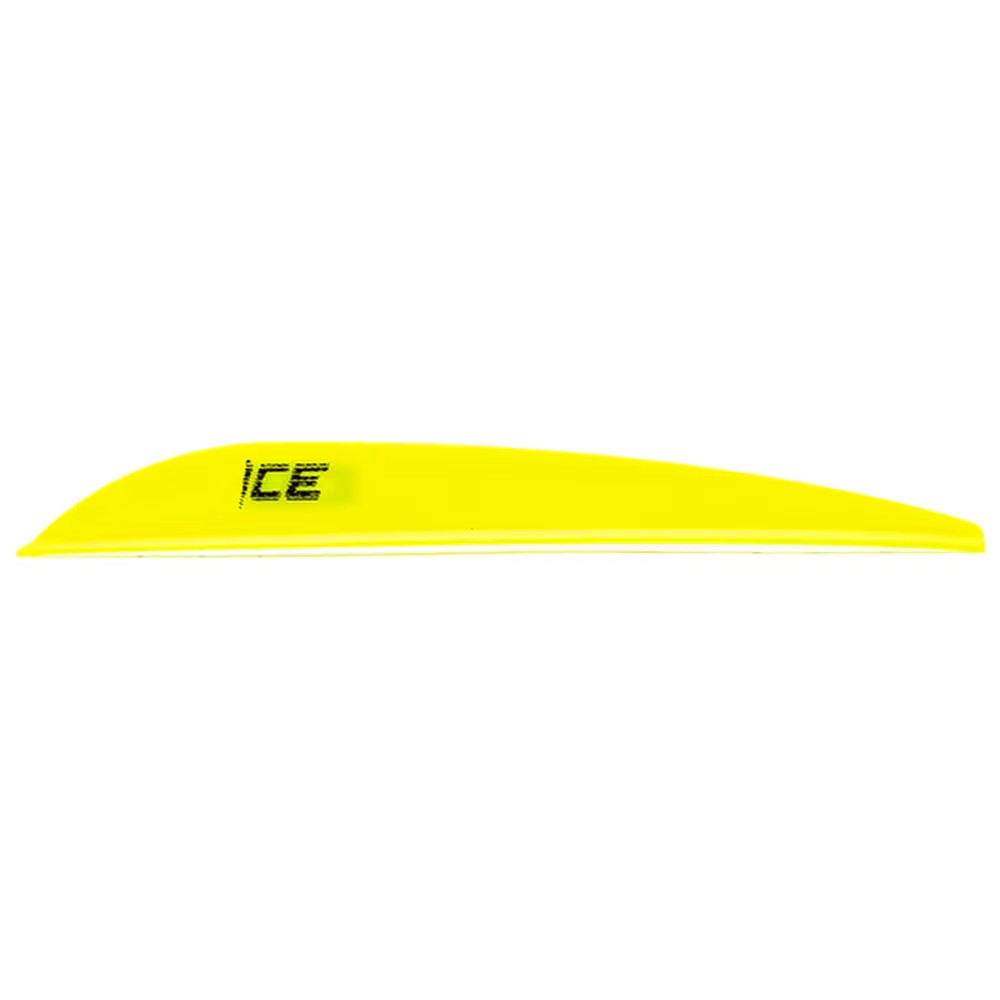 Bohning Ice Vane 3"  NEON YELLOW 100pk -101022NY3-