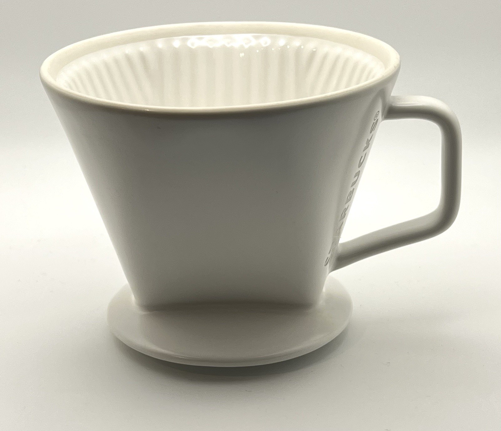 Starbucks White Ceramic Classic Pour Over Coffee Maker