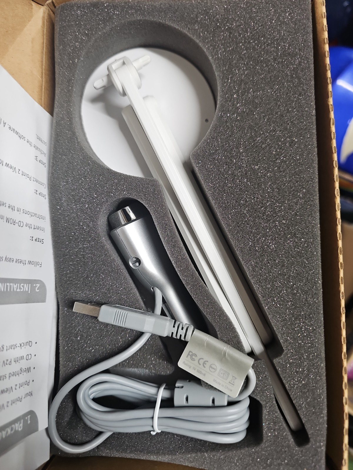 IPEVO Point 2 View USB Document Camera w/ Adjustable Stand – Bin CE