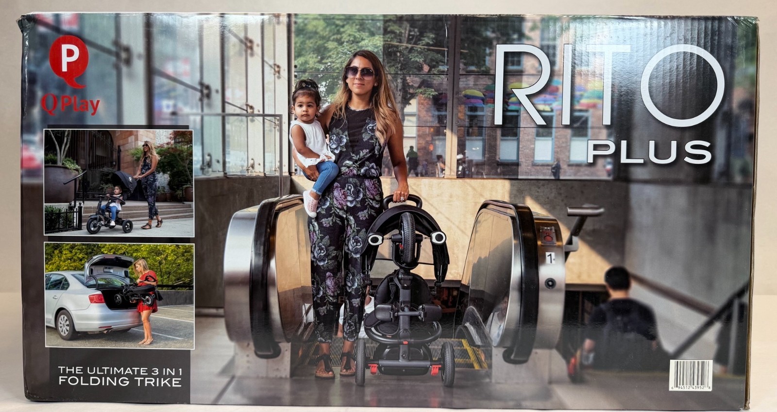 Rito Premium Edition Compact & Portable Push Trike Stroller with Parent Control