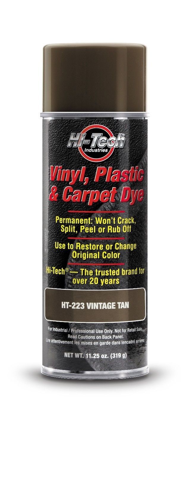 Hi-Tech Industries HT-223 Vinyl Plastic & Carpet Aerosol Dye Vintage Tan 11.25oz