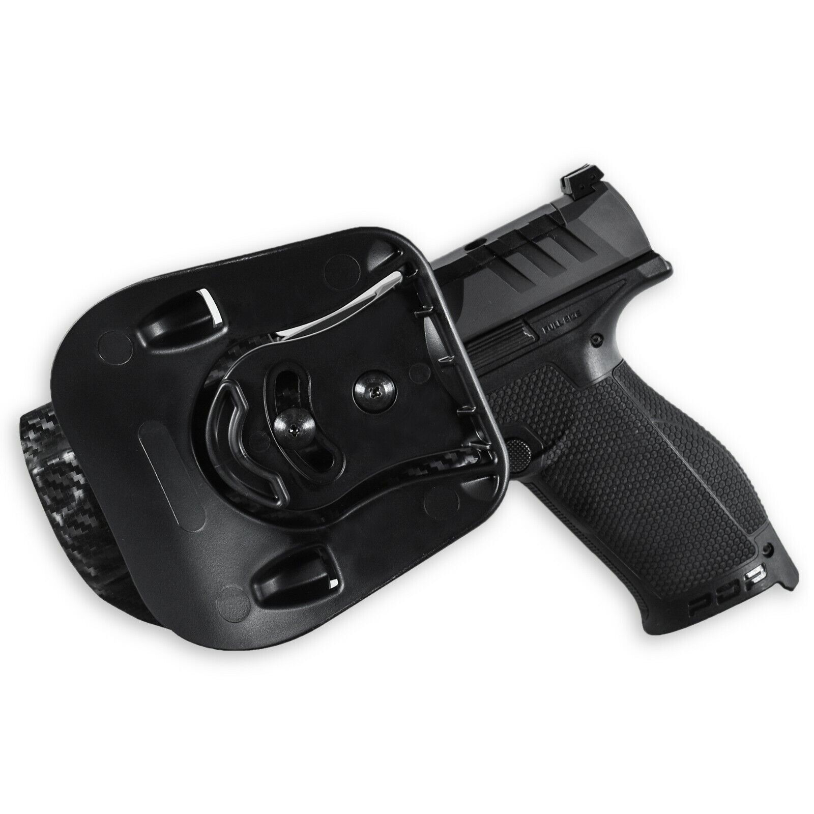 WHOLEGUNS OWB Kydex Holster WALTHER PDP COMPACT/4"/4.5" - Paddle