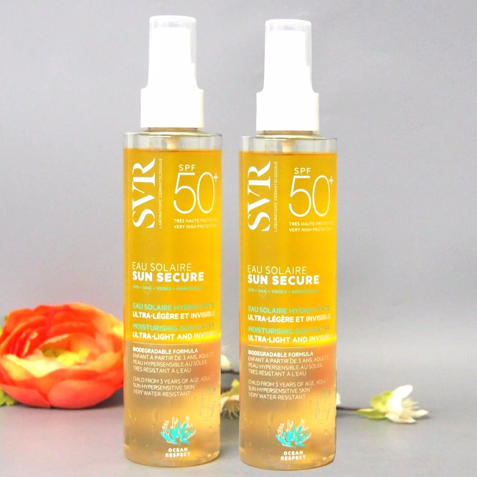 2 PACK SVR Sun  Eau Solaire SPF50+ Solar Protection Water 200mI EXP 11/2026