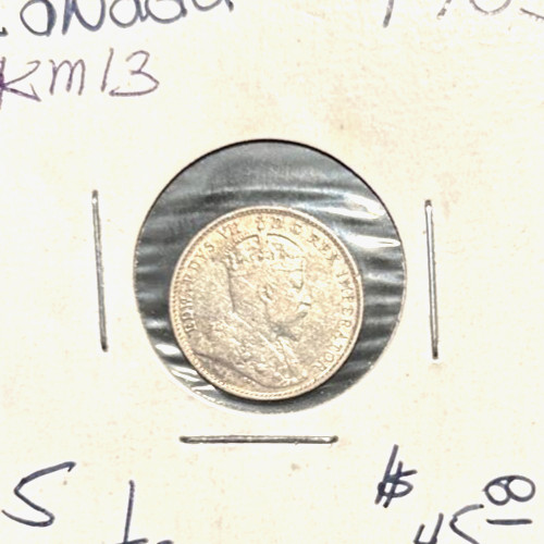 Canada 1903 5 cents KM 13 XF