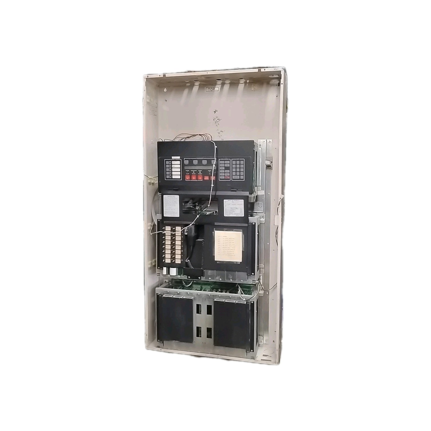 Simplex 4100-8201 TrueAlarm Fire Alarm Control Panel Cabinet Assembly TESTED