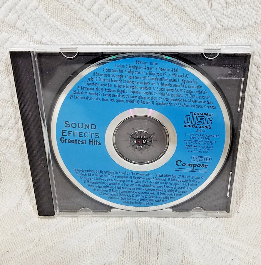SOUND EFFECTS GREATEST HITS CD SFX COMPOSE 8094-2
