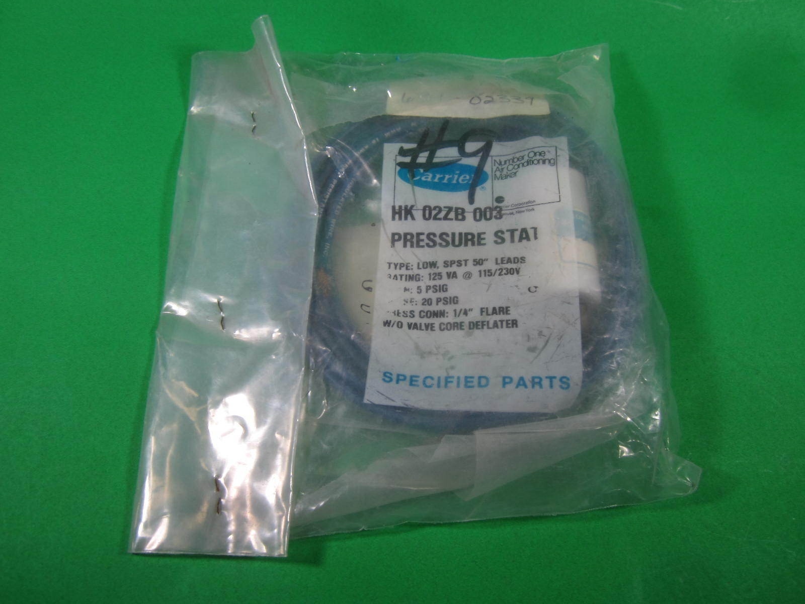 Carrier Pressure Stat -- HK 02ZB 003 -- New