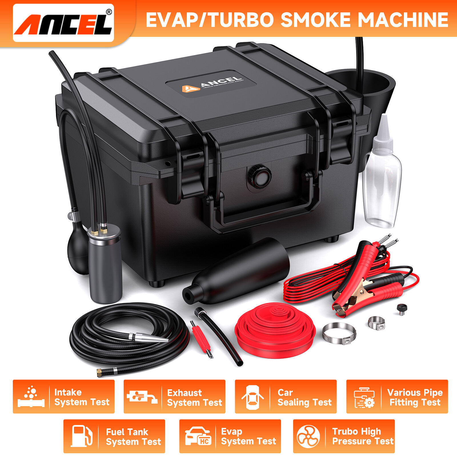 Digital LCD Screen Dual Mode EVAP Smoke Machine Tester Turbo System Detector Kit