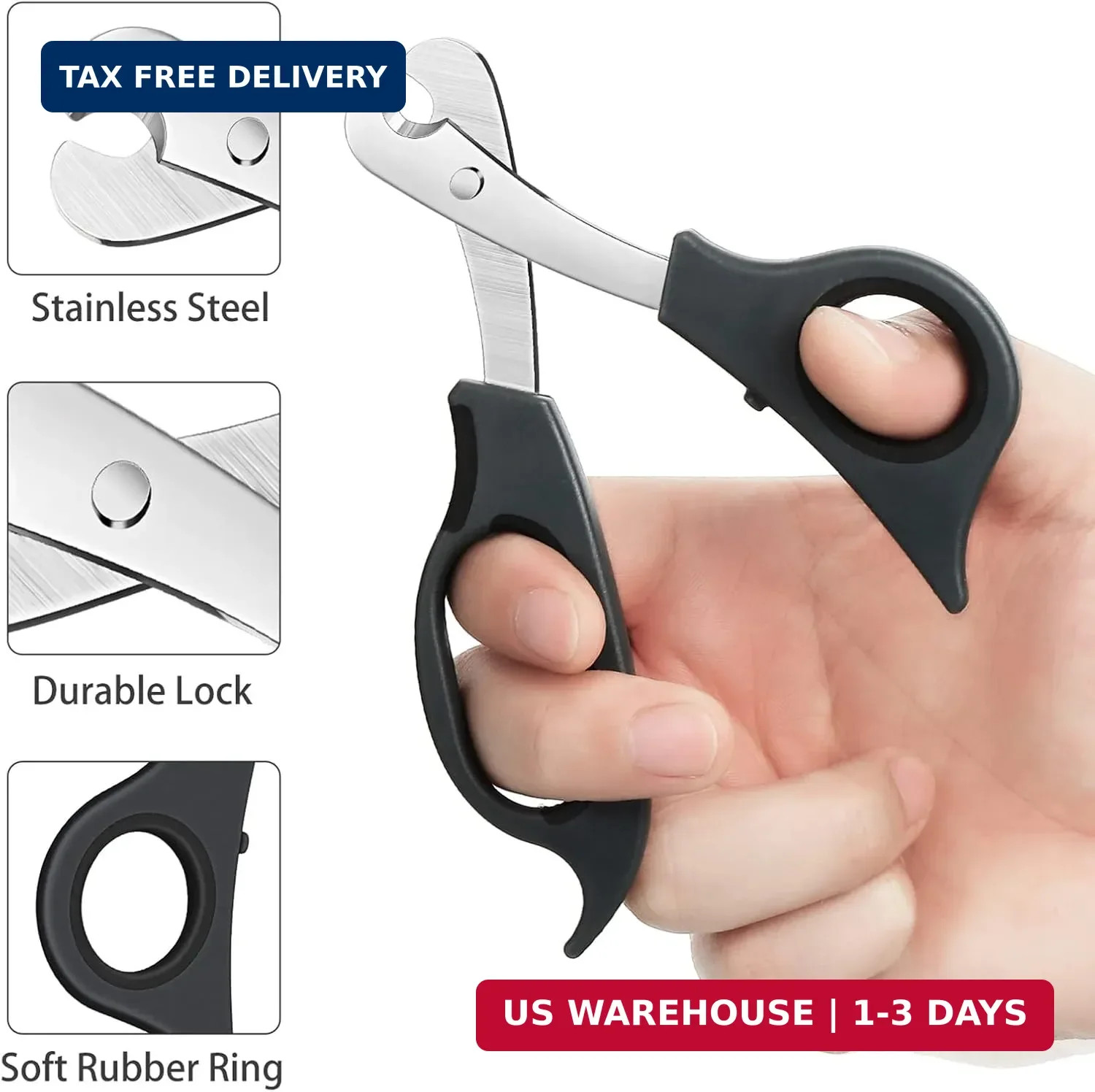 Scissors-shaped Pill, Cutter Sharp Blade Pill Splitter for Easily, Dividing | Eb