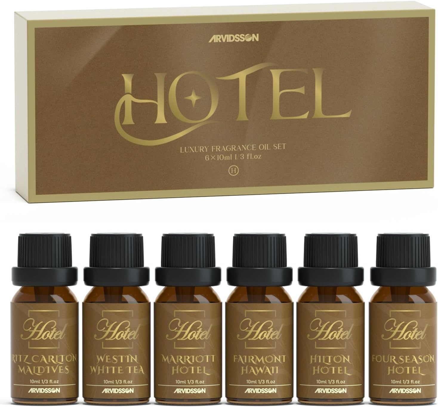 Hotel Diffuser Oils Gift Set - Hotel Essential Oils for Diffuser, Luxury Frag...