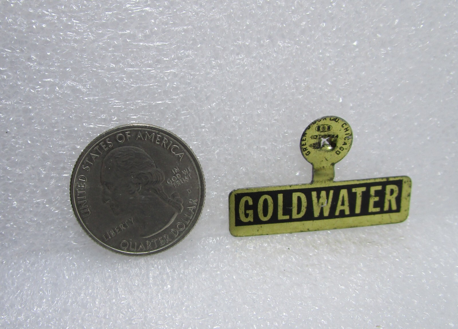 Barry Goldwater Political Tab Button Pin