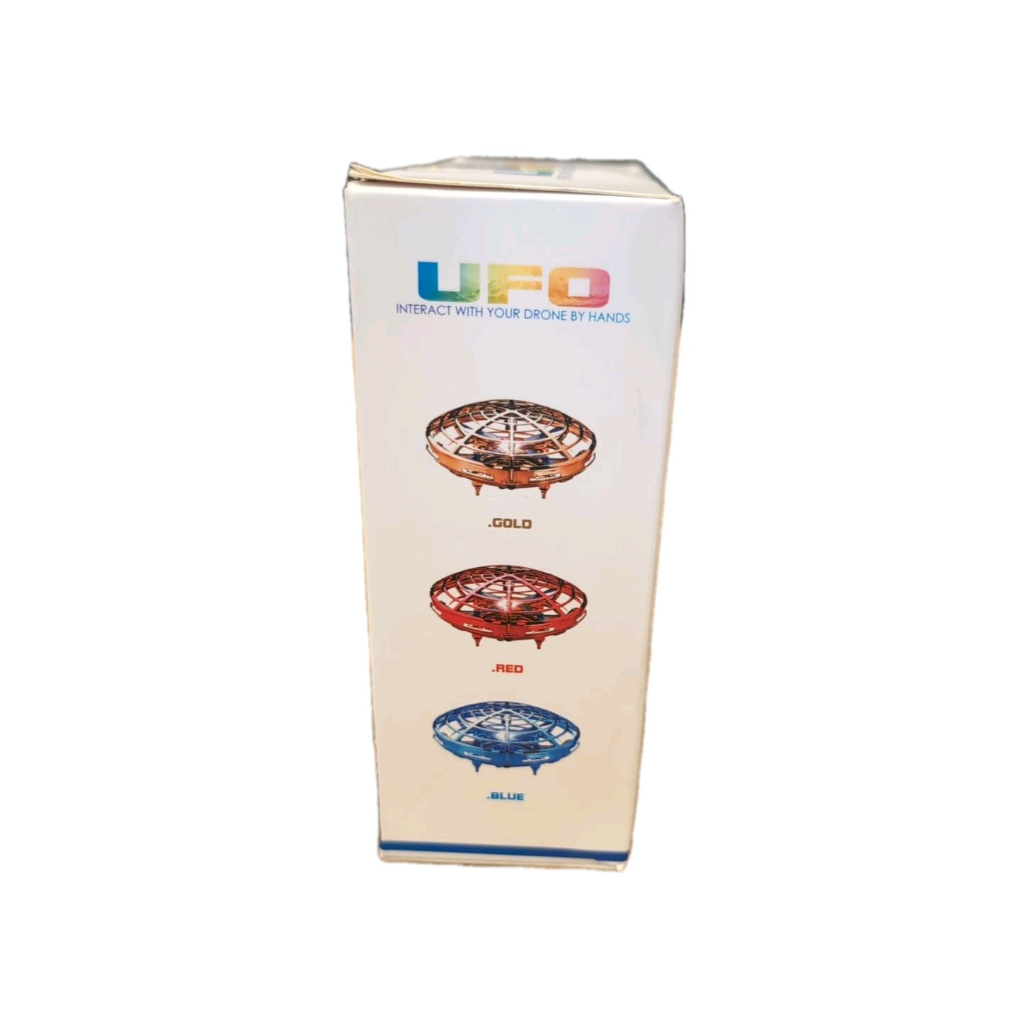 UFO Interact With Your Drone By Hand Blue
