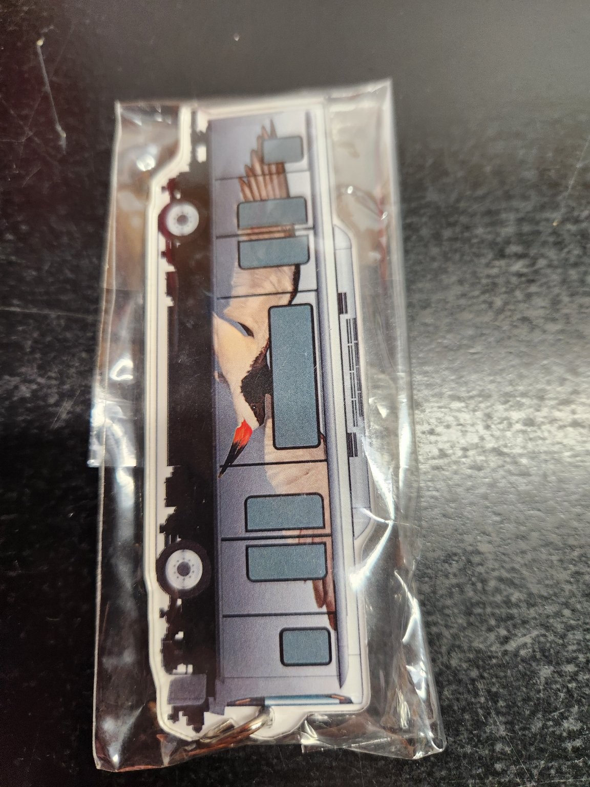 Tampa International Airport Keychain Train Bird Souvenir Collectible Key Ring