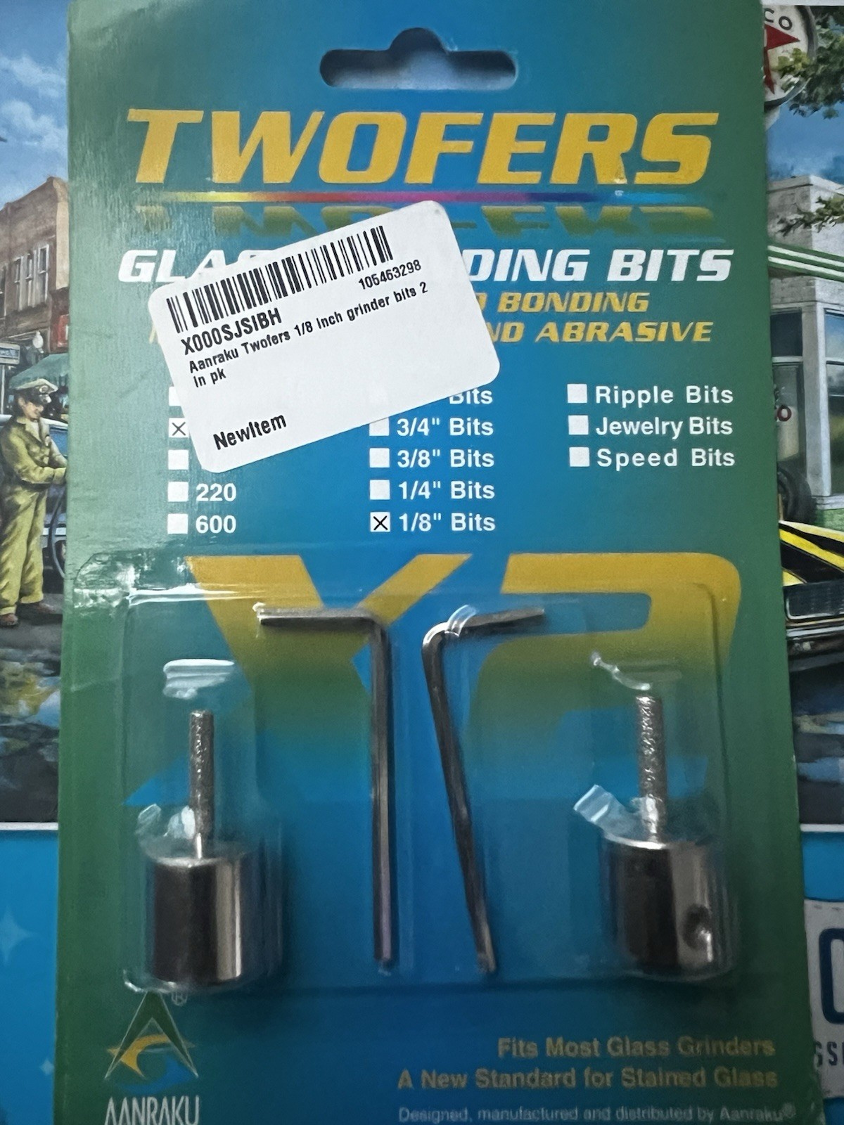 TWOFERS STAIN GLASS GRINDING BITS 1/8
