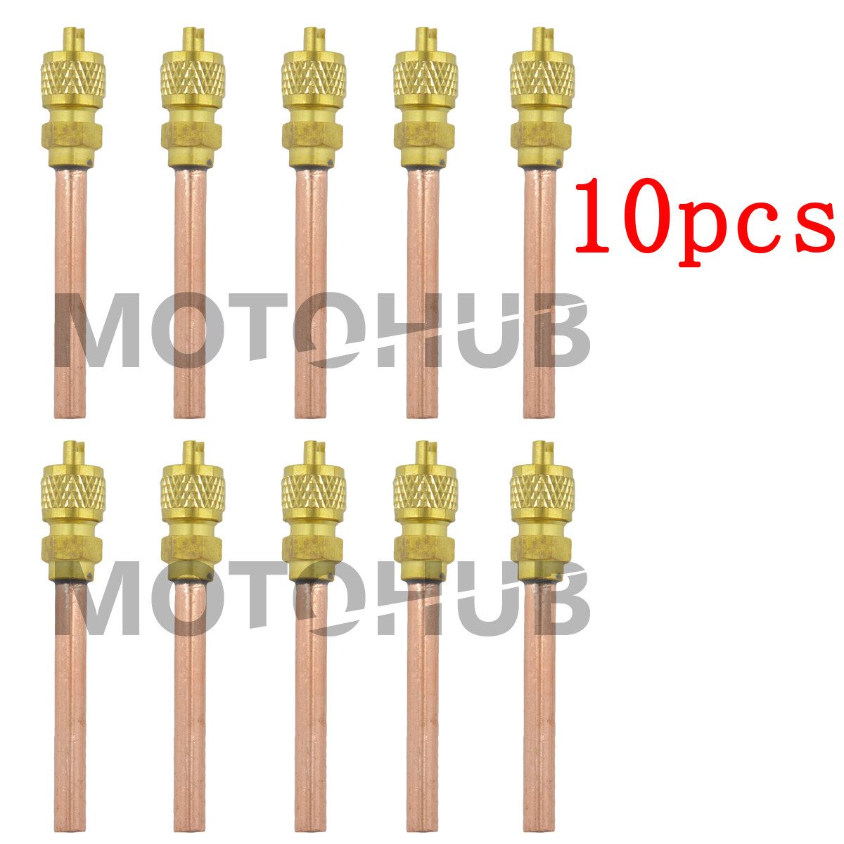 10x Service/Access Valve 1/4" SAE *1/4" OD *2.75" Stem Core AC Refrigeration Kit