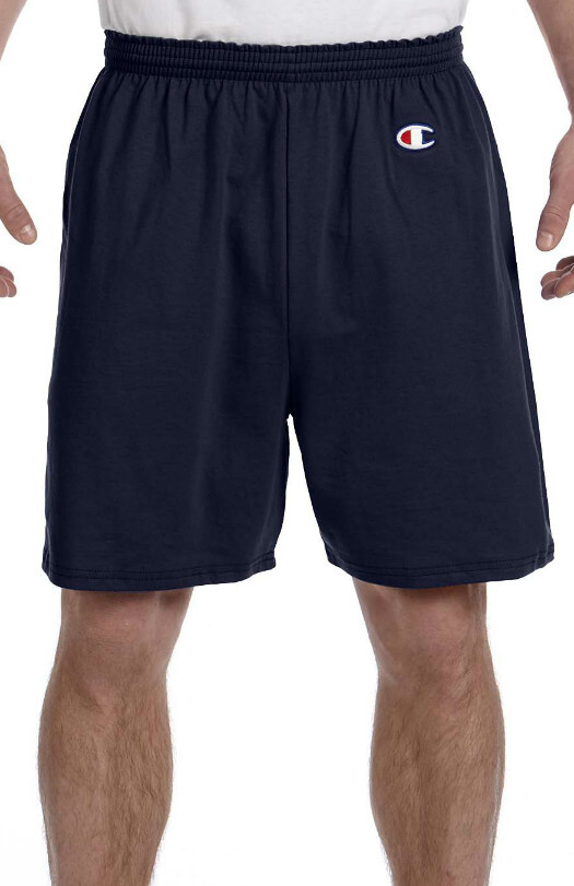 Champion Men's 6.1 oz Cotton Jersey Shorts With Drawstring S-3XL 8187 NO Pockets