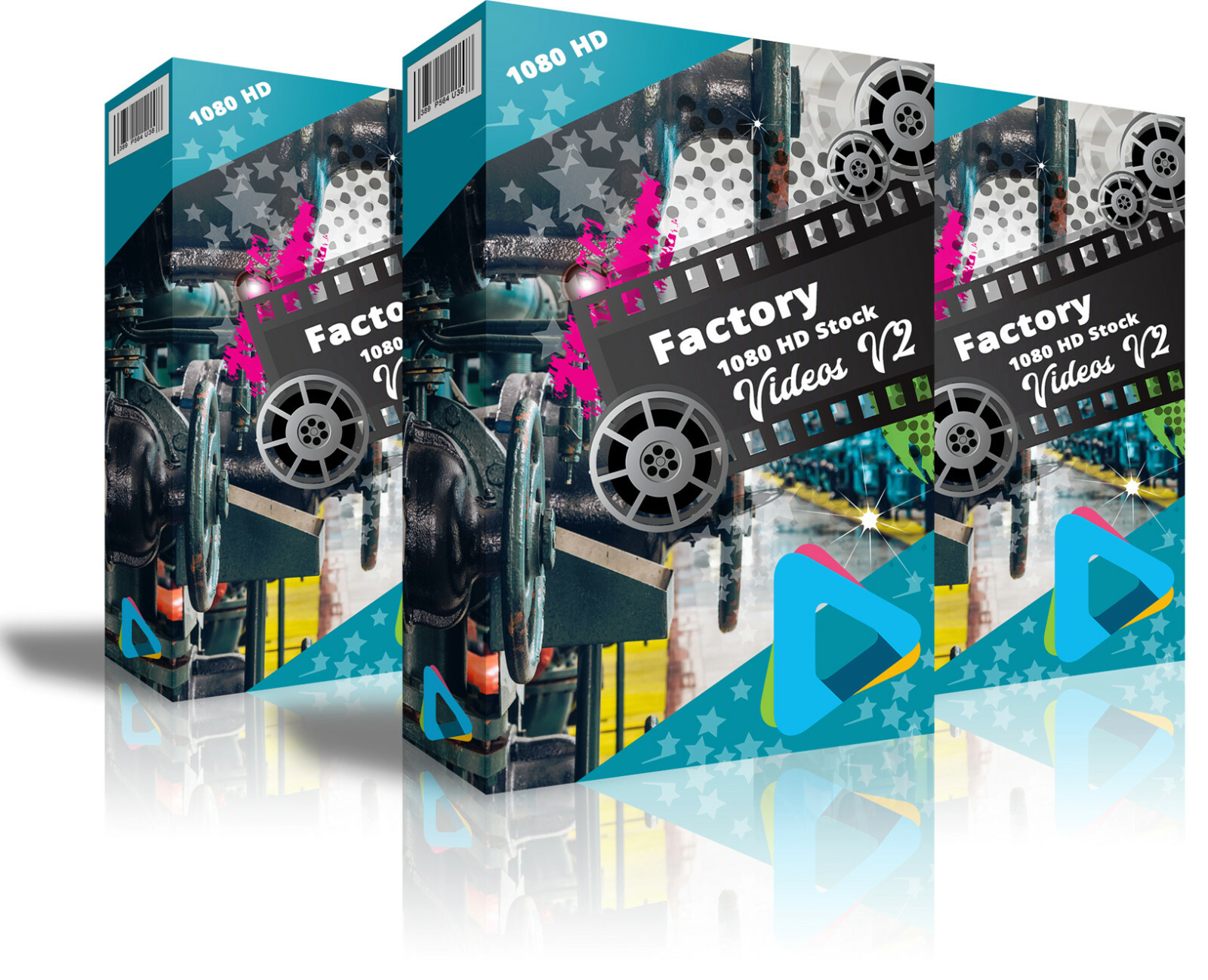 HD (1080) Royalty Free Stock Footage Videos "Factory-Work  " on DvD-Rom