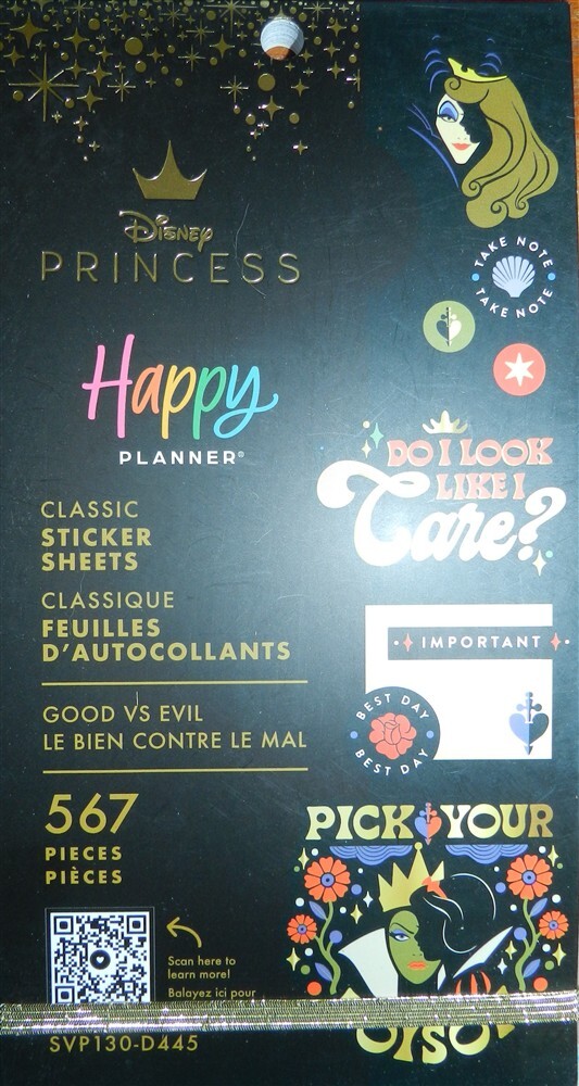 Disney Princess Happy Planner Sticker Book Classic Sticker Sheets 567 Pieces New