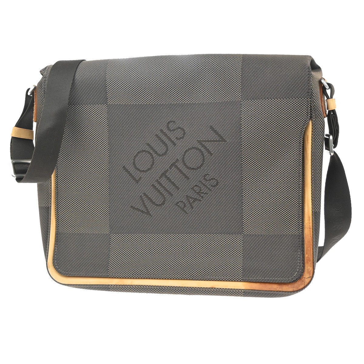 LOUIS VUITTON Messager Shoulder Bag Damier Geant Leather Khaki M93030 30KC618