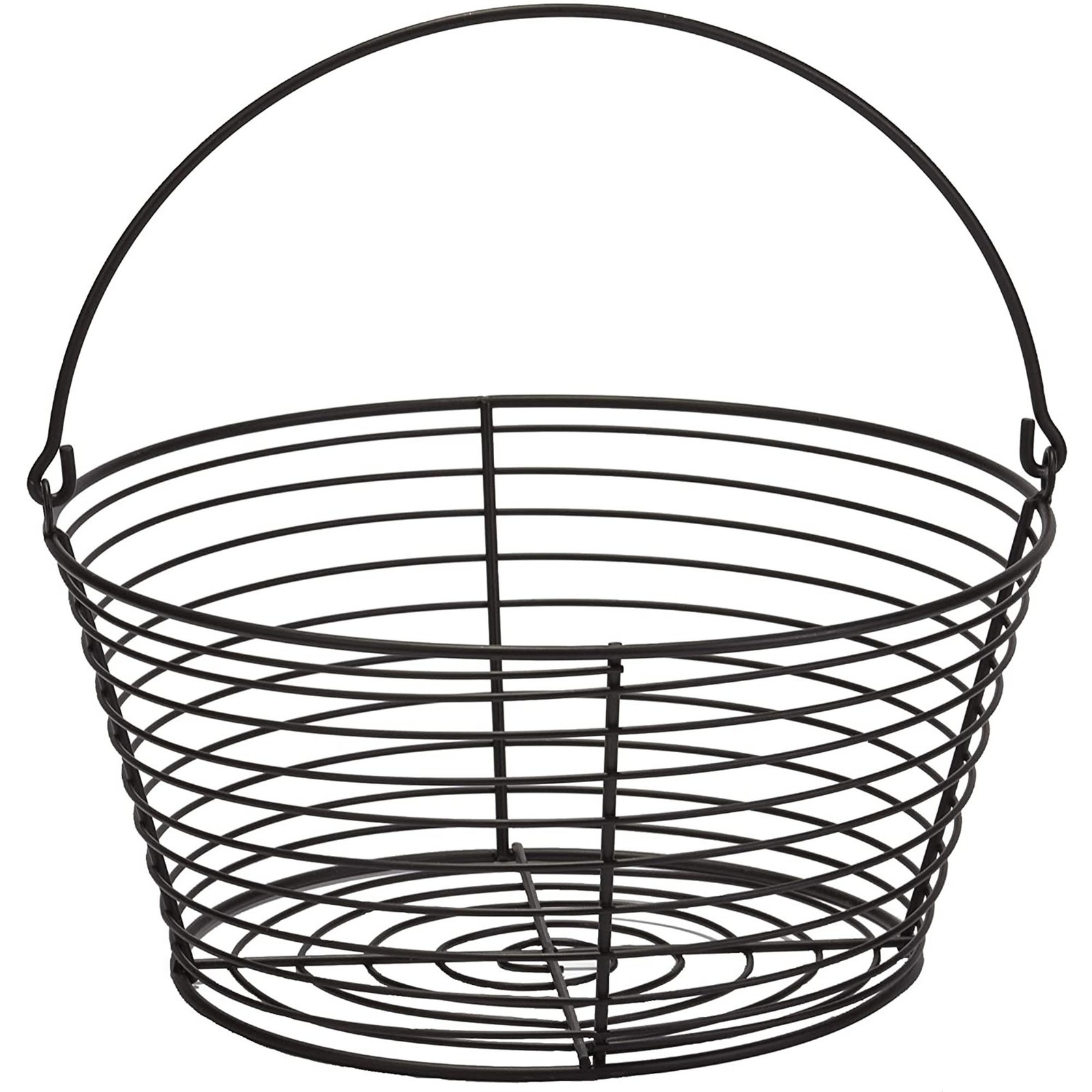 Little Giant Large Metal Wire Egg Basket for Collecting Chicken Eggs,Black(Used)