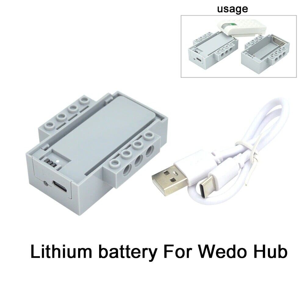 Battery Wedo 45300 M Motor Hub Technic Parts for Lego Kits Building Blocks Set