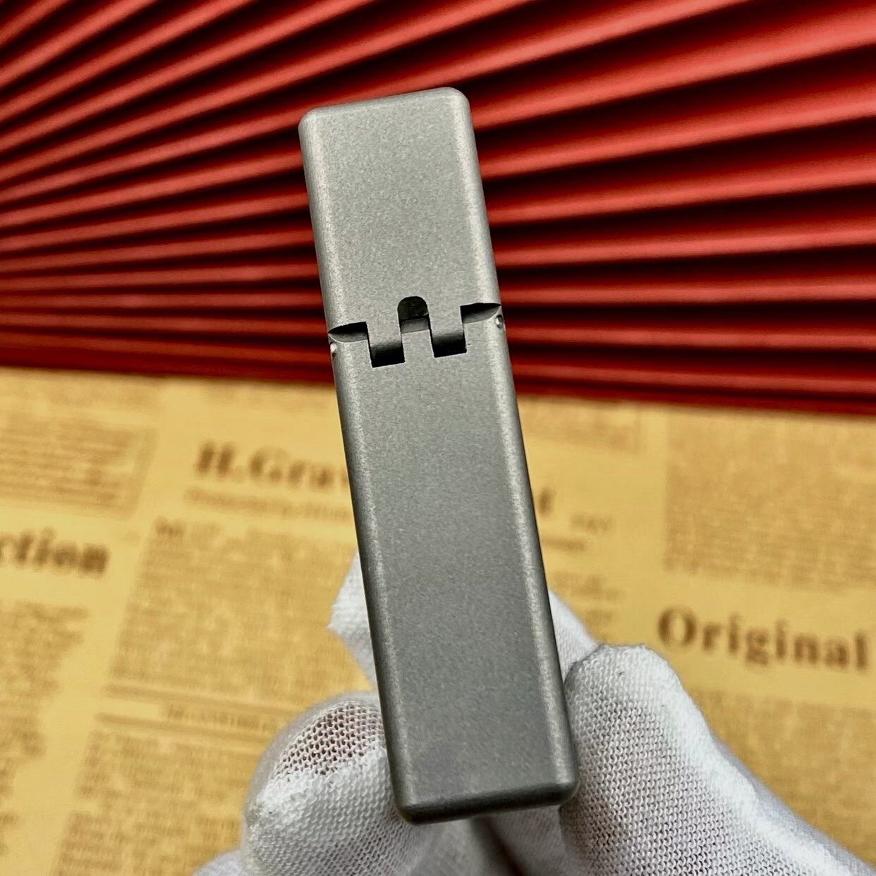ZORRO 538 Narrow Titanium Armor Kerosene Lighter 3/5 Hinge