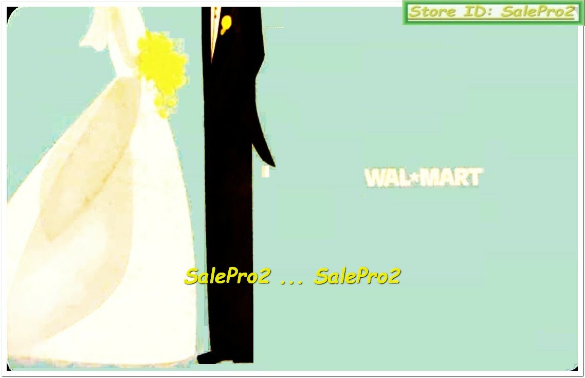 WALMART USA MARRIAGE PROPOSAL #VL3868 ENGLISH RARE WEDDING COLLECTIBLE GIFT CARD