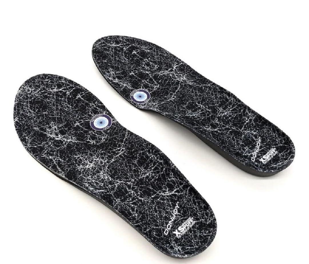 DonJoy Arch Rival Orthotic Inserts for High Arches Cavus Foot Custom Fit Black