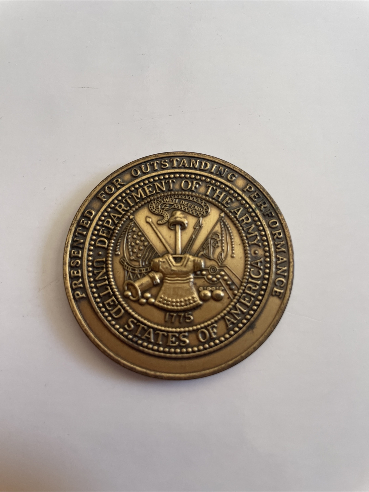 US Army Security Assistance Command Challenge Coin