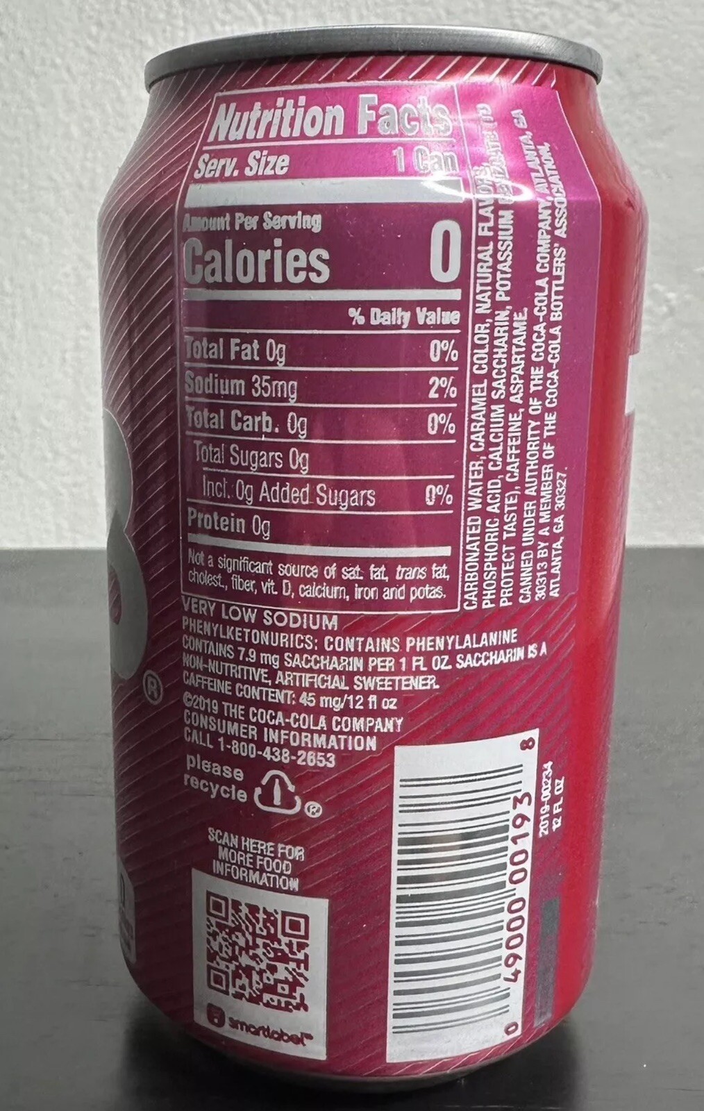 ORIGINAL TAB SODA POP BY COCA COLA COLLECTABLE CAN UNOPENED FULL 12oz (ONE TAB)