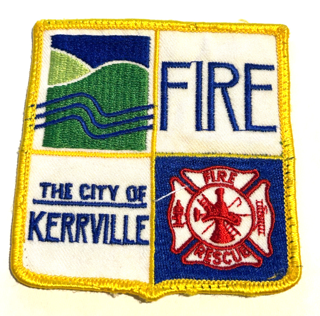 Old Kerrville Texas Fire Department Patch Uniform Take Off
