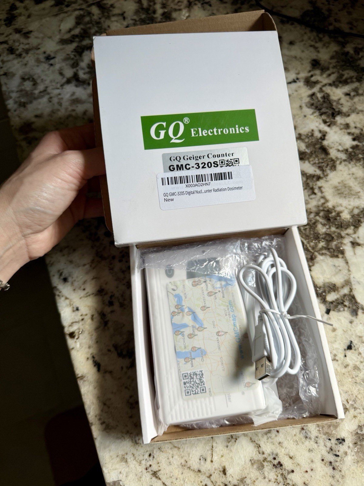 GQ GMC-320s Geiger Counter Radiation Monitor Brand New In Box nuclear  Nwt Nib