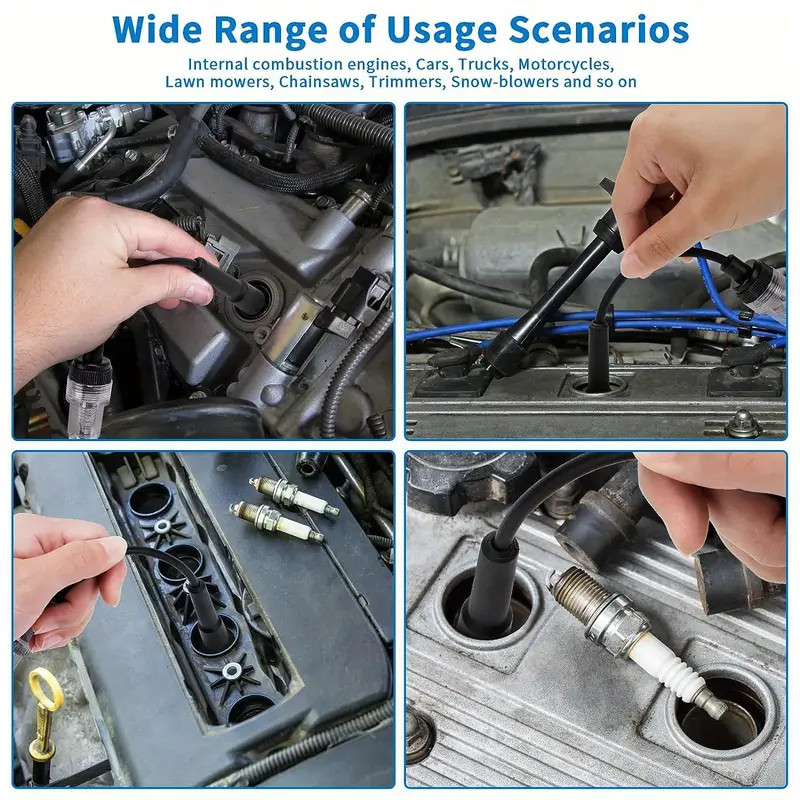 Spark Plug Tester Ignition System Engine In Line Auto Diagnostic Coil Test Tool